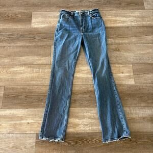 Abercrombie & Fitch The 70's Vintage Flare Ultra High Rise Womens 28/6L Blue